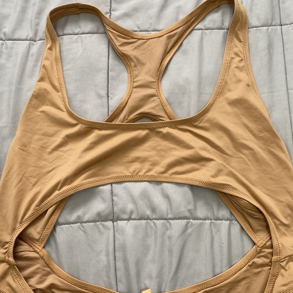 SKIMS Signature Swim Cut Out Monokini Ochre 2X NWT - Picture 4 of 7
